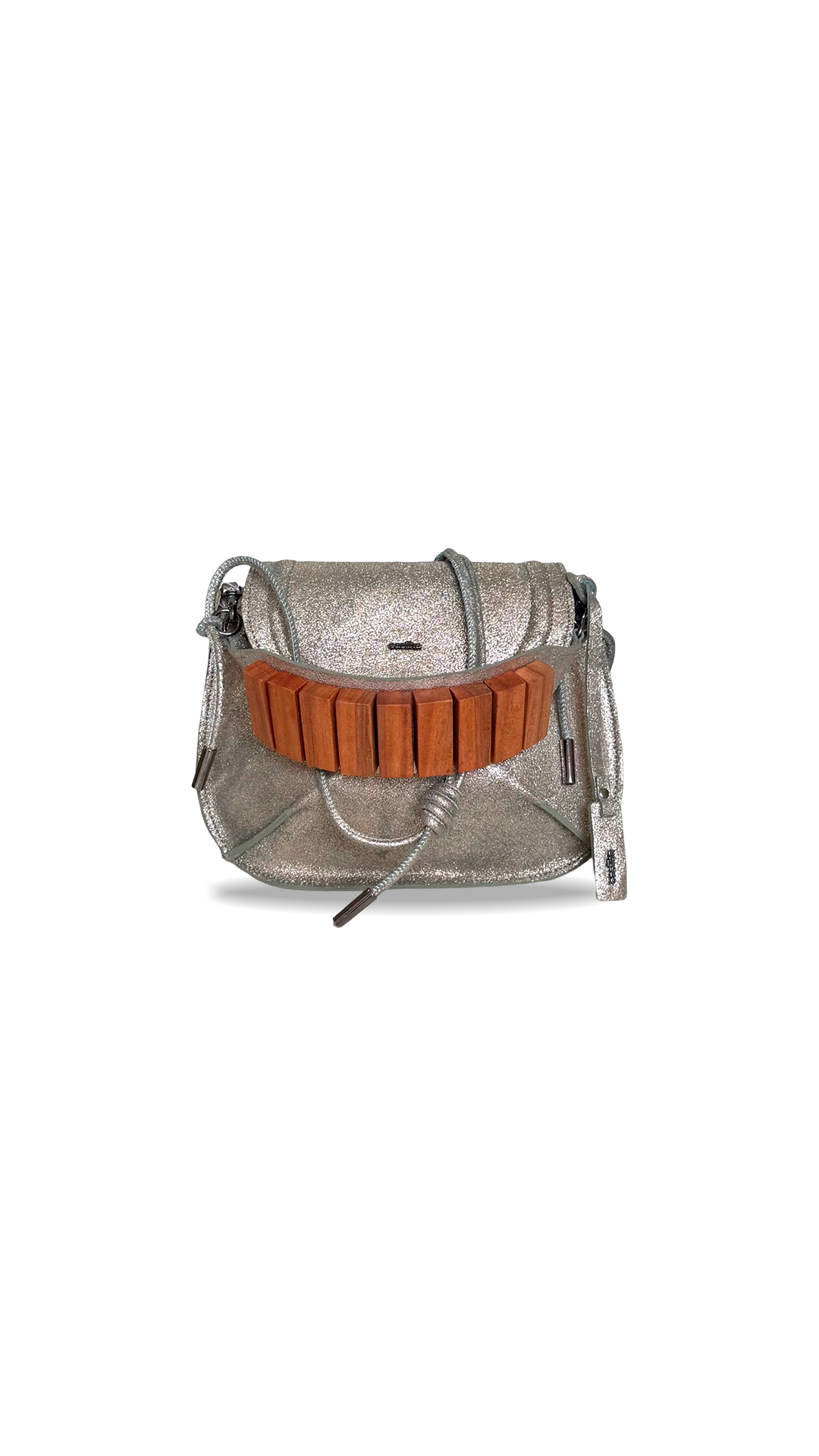 BOLSA CONCHA CAMADAS - verde army metalizado