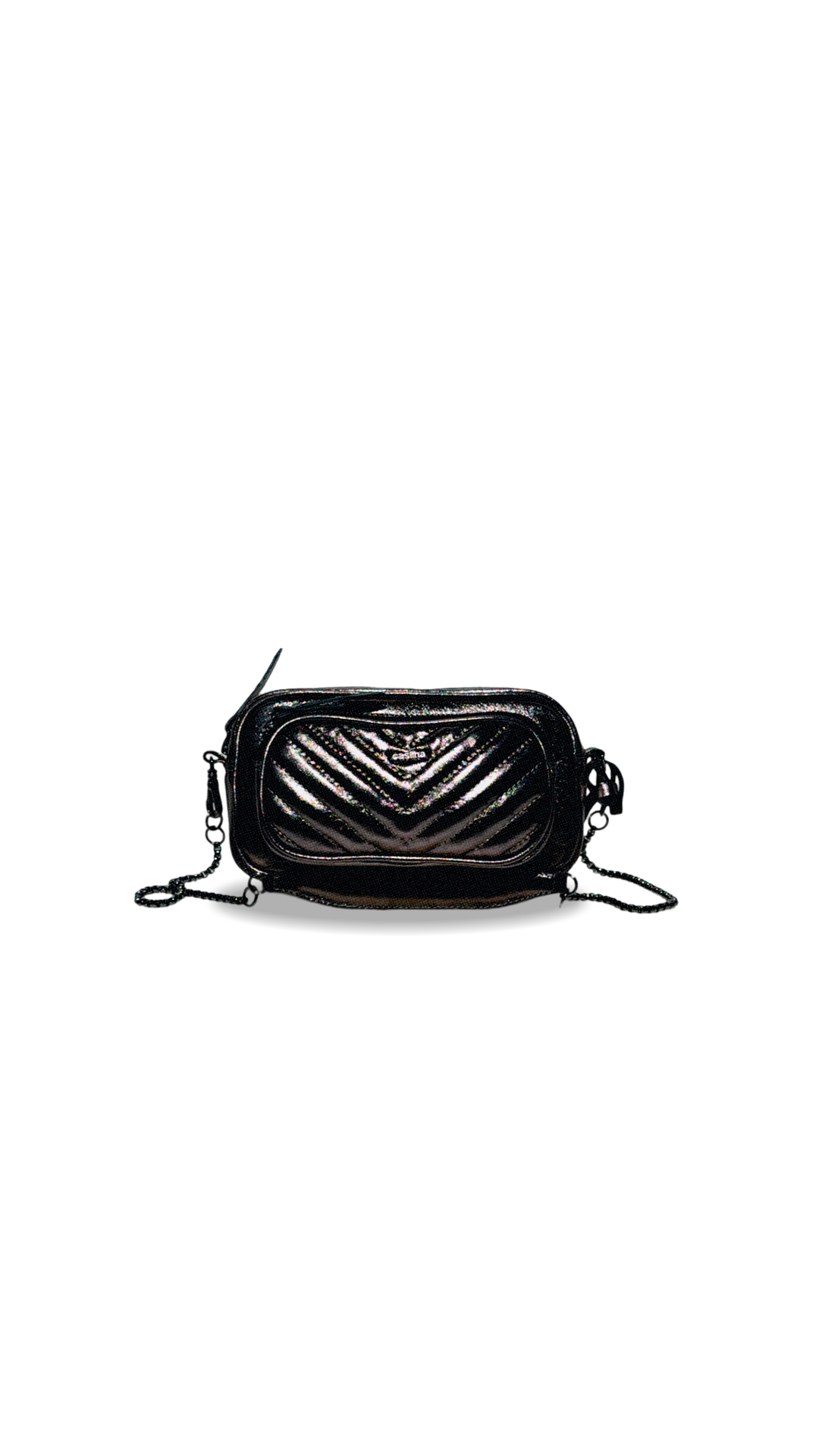 BOLSA DUO POCKET MINI - grafite metalizado