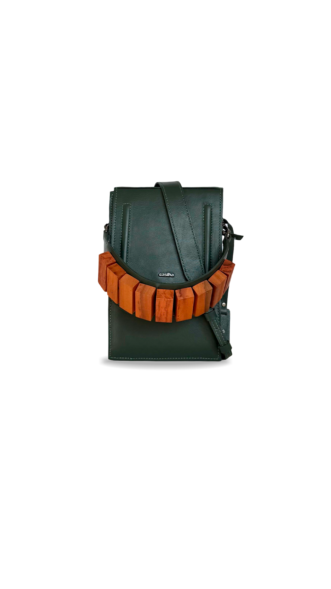 BOLSA CAIXA CAMADAS - verde forest