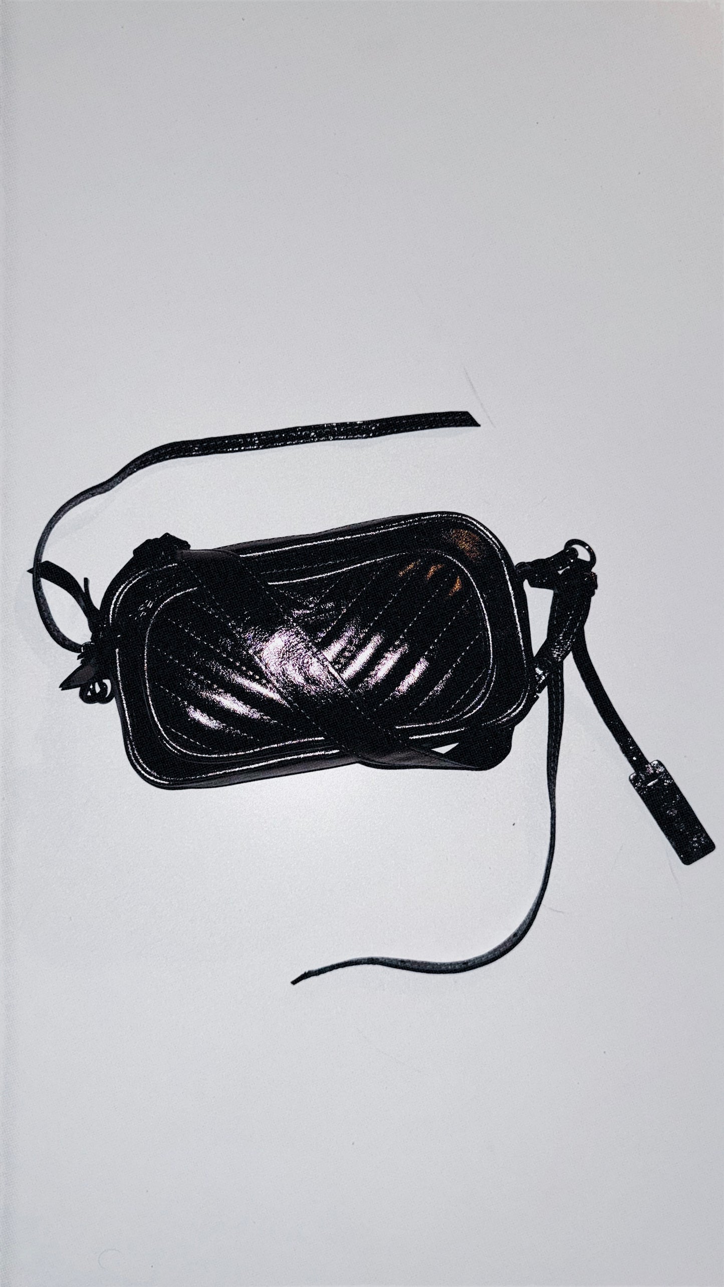 BOLSA DUO POCKET MINI - grafite metalizado
