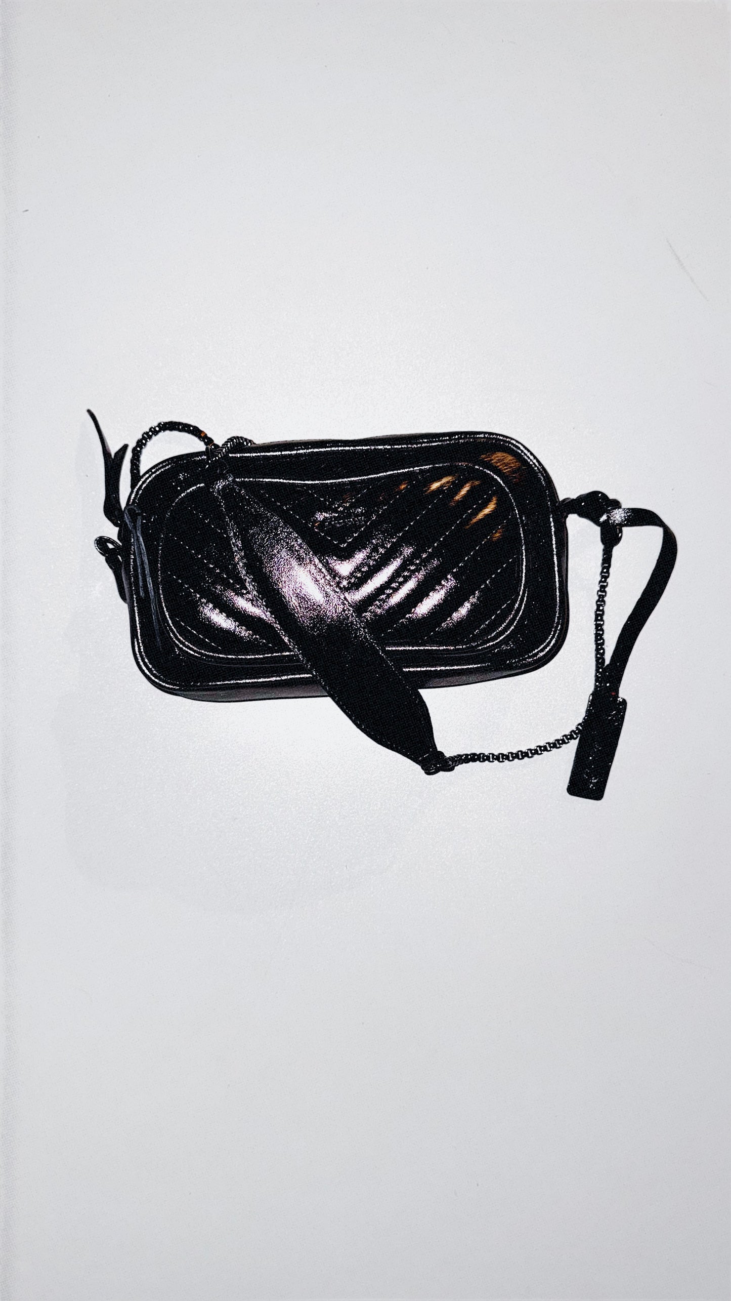 BOLSA DUO POCKET MINI - grafite metalizado