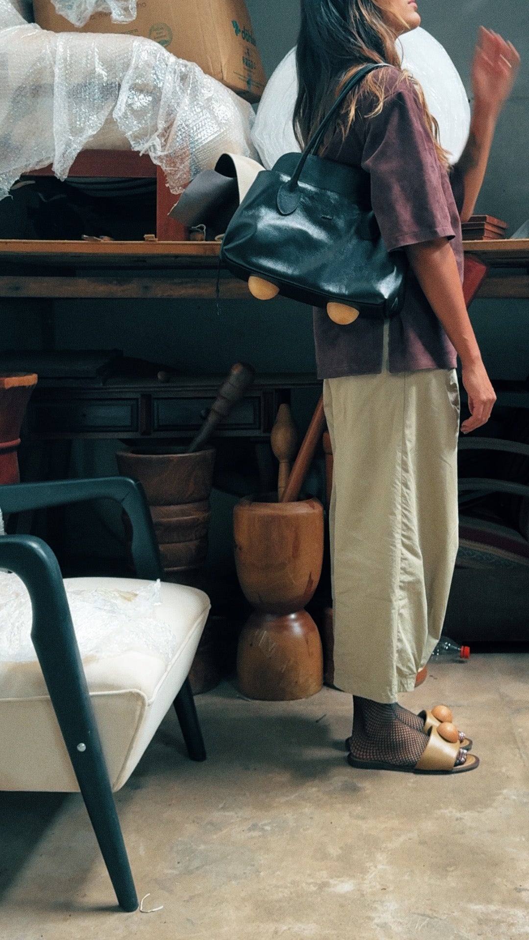 BOLSA ESFERA - carvão