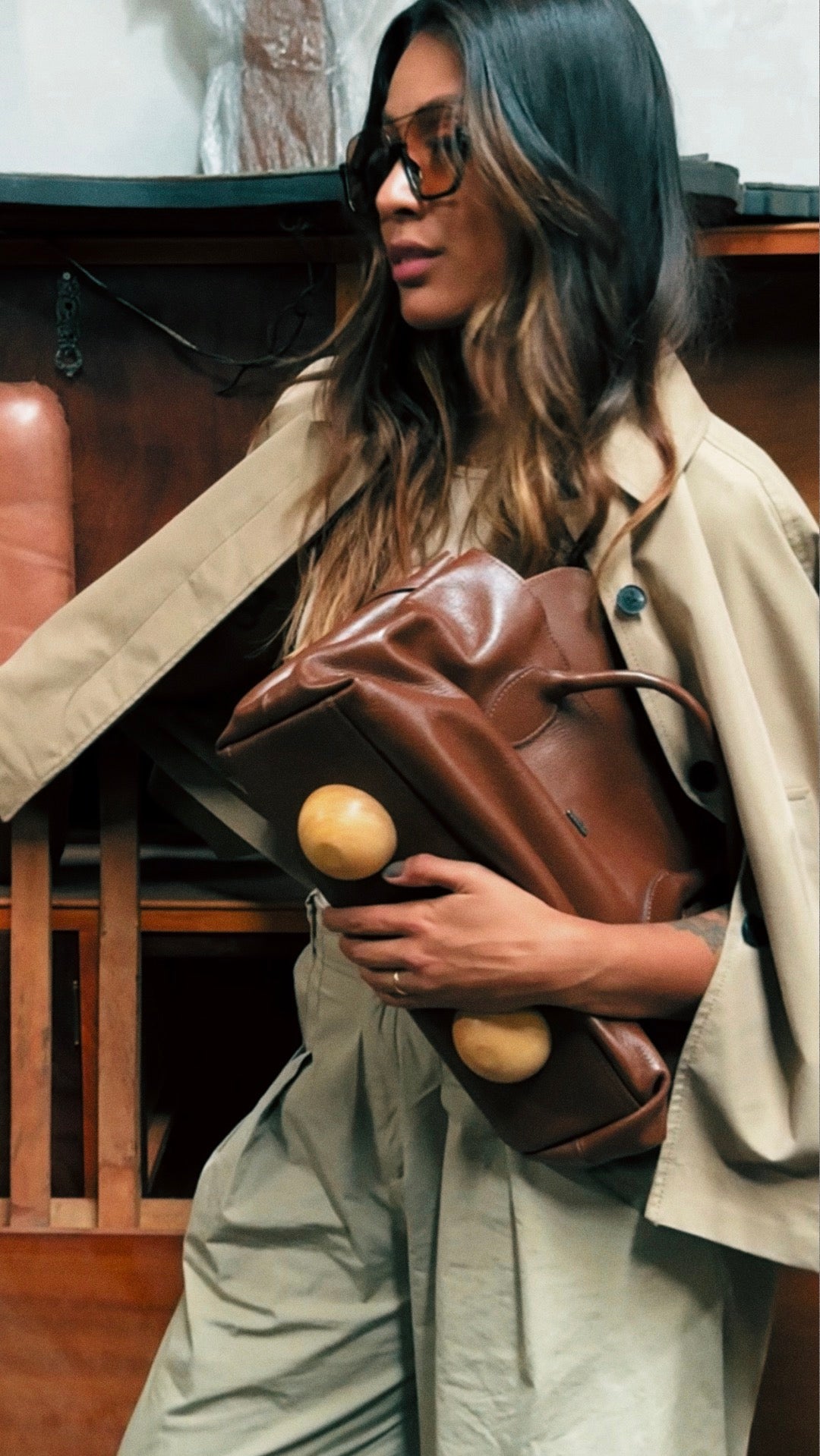 BOLSA ESFERA - verde army