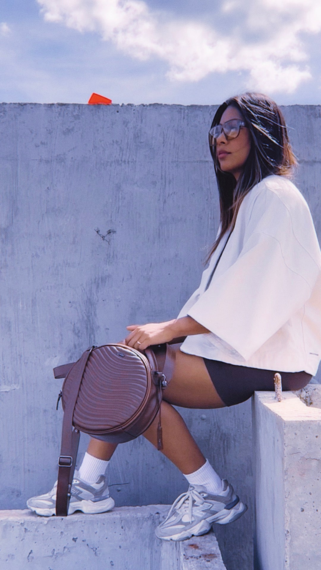 BOLSA TRIADE - choco