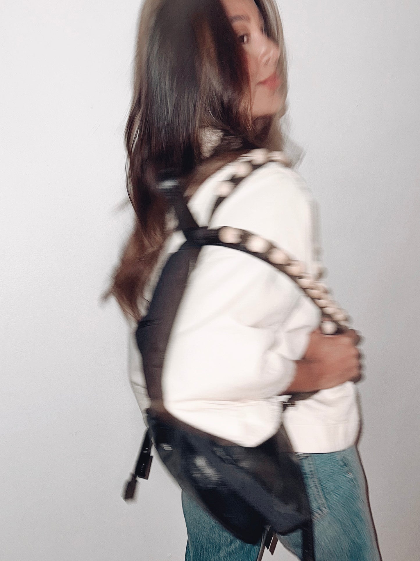 MOCHILA SLOW - cinza destroyed