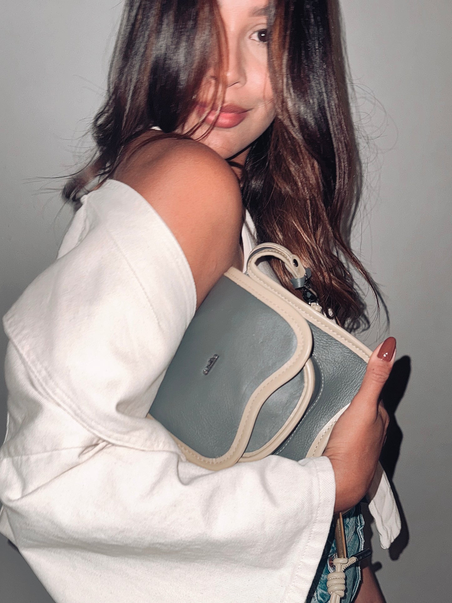 BOLSA CURVA - granito e verde cana