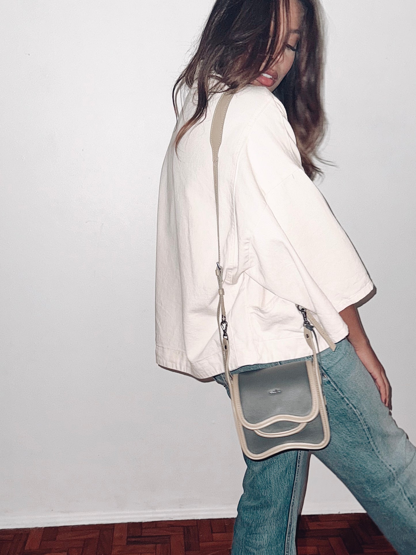 BOLSA CURVA - granito e verde cana