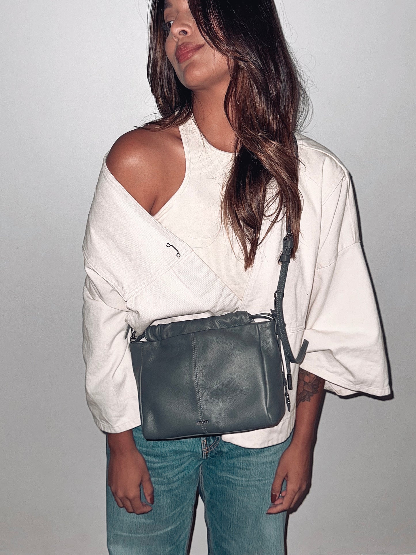 BOLSA OBRA MINI HASTE - verde cana
