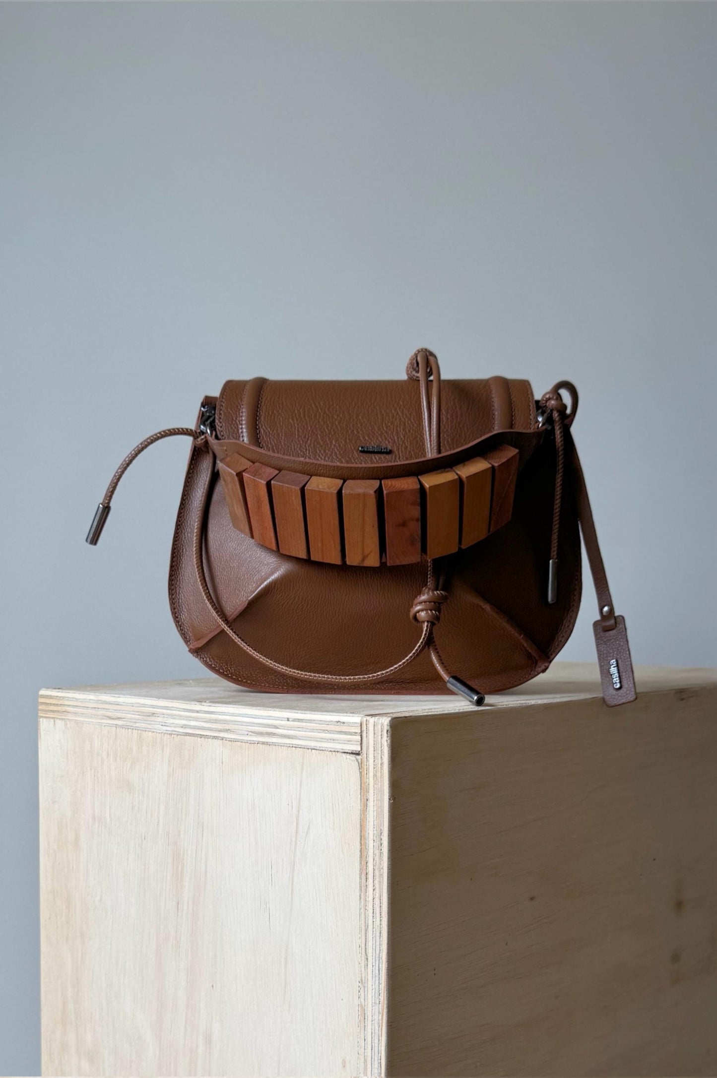 BOLSA CONCHA CAMADAS - ocre