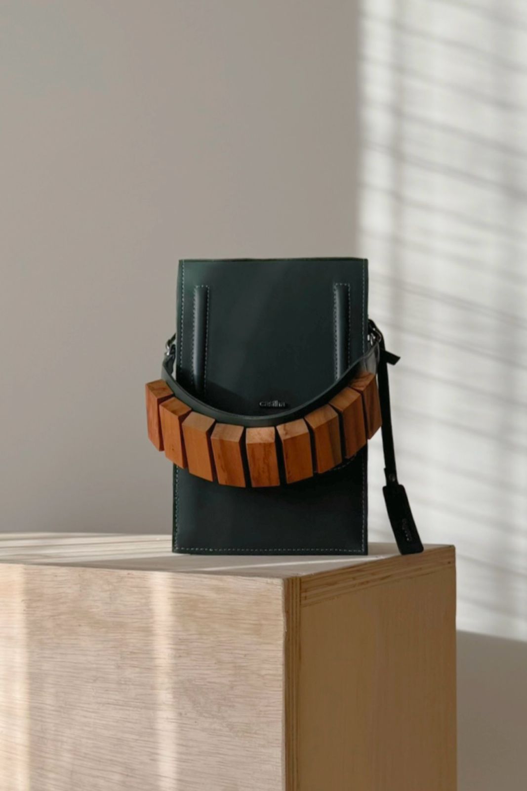 BOLSA CAIXA CAMADAS - verde forest