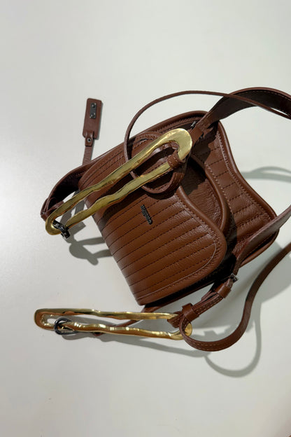 BOLSA CURVA ORGANICAL MINI - choco