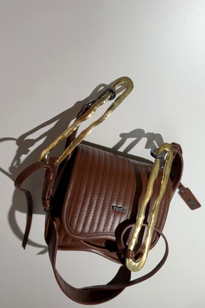 BOLSA CURVA ORGANICAL MINI - choco