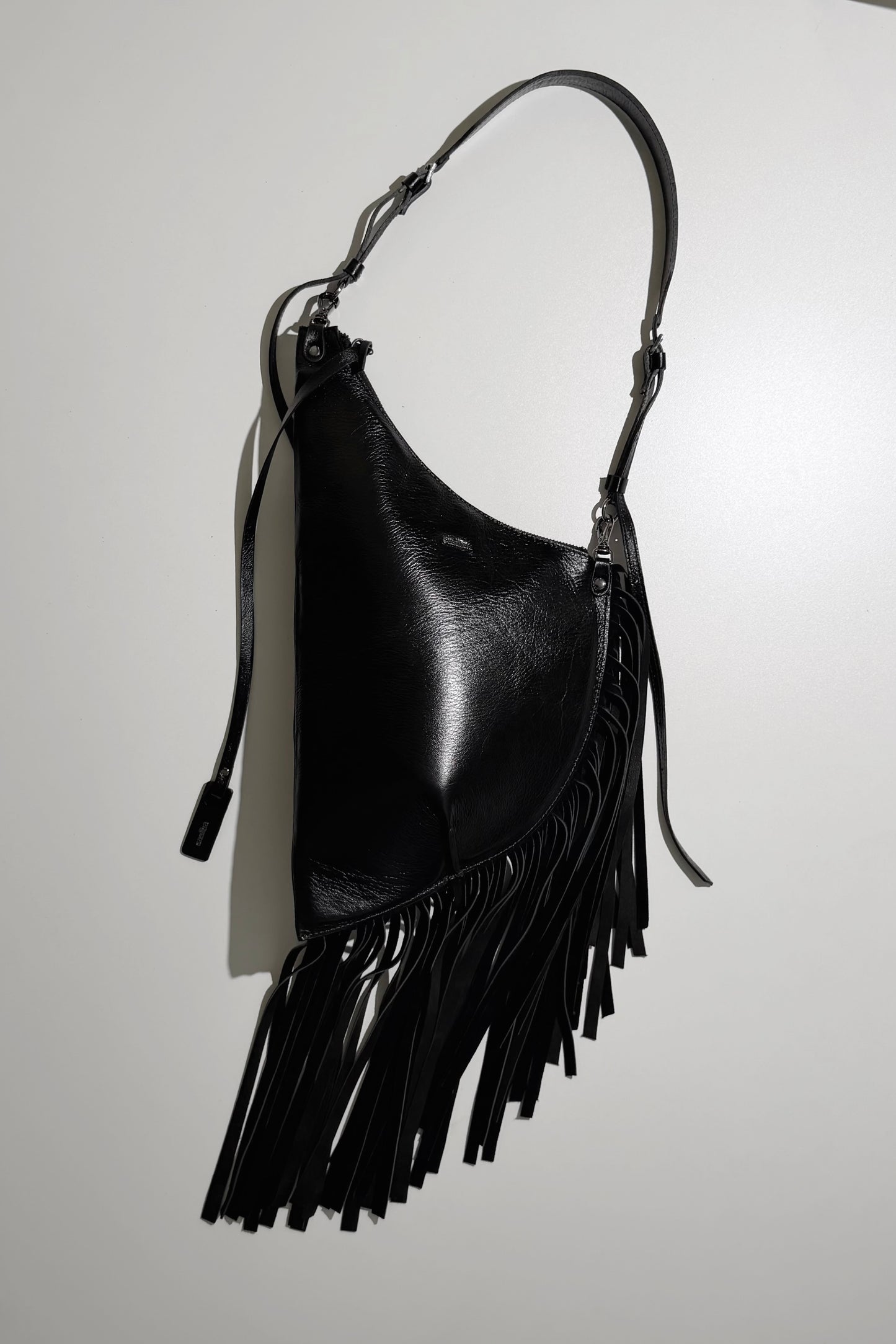 BOLSA CONCHA BOHO - carvão
