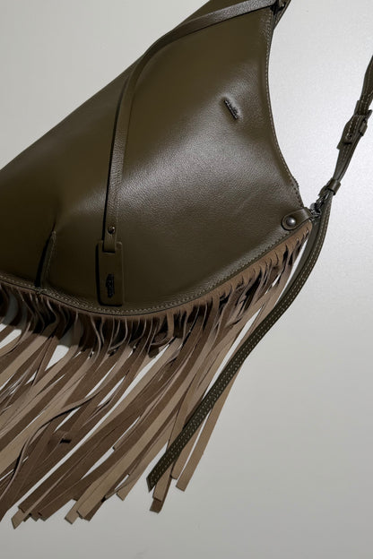 BOLSA CONCHA BOHO - verde army