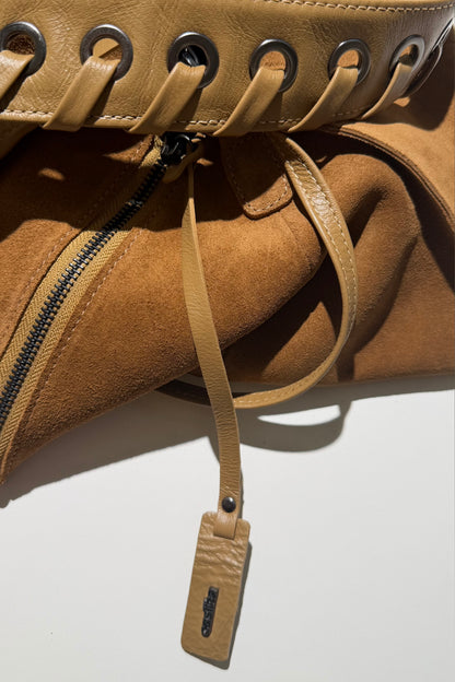 BOLSA FLOWER MINI - noz e oliva