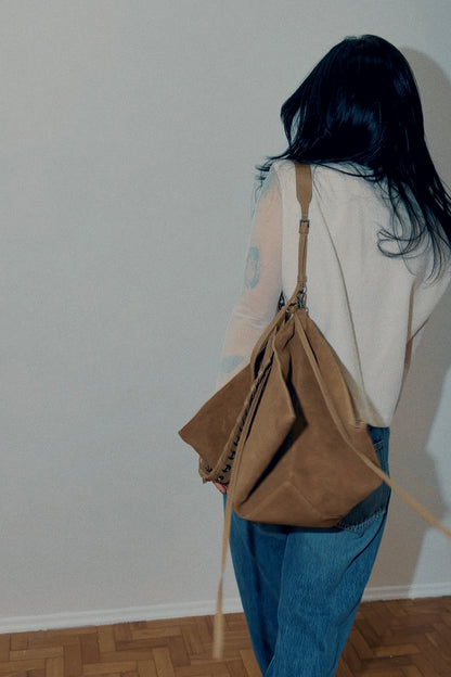 BOLSA FLOWER - noz e oliva