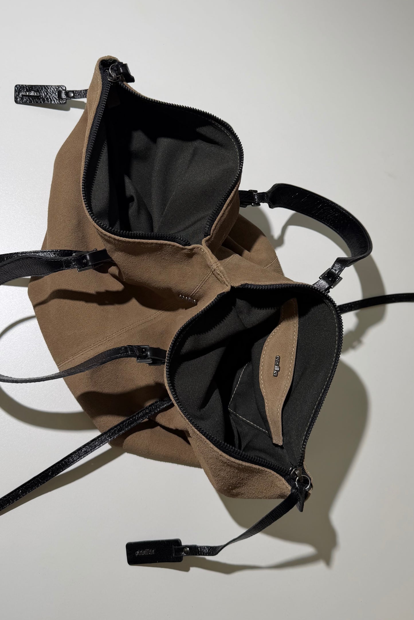 BOLSA BOTTOM - fendi e carvão