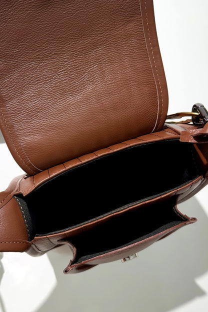 BOLSA CURVA ORGANICAL MINI - choco