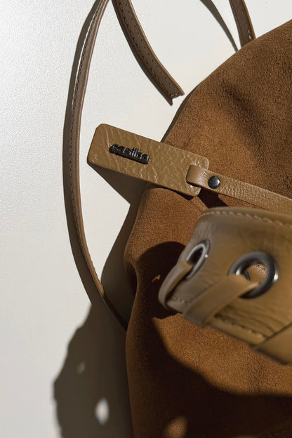 BOLSA FLOWER MINI - noz e oliva