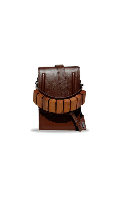 BOLSA CAIXA CAMADAS - choco