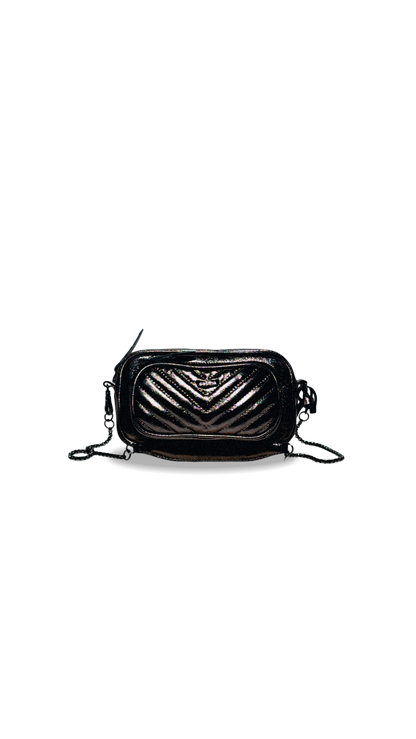 BOLSA DUO POCKET MINI - grafite metalizado