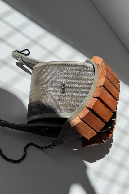 BOLSA RESTINGA NANO - couro aspen e army