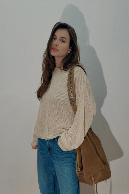 BOLSA FLOWER - noz e oliva