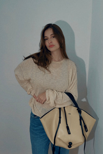 BOLSA BOTTOM - cereal e carvão