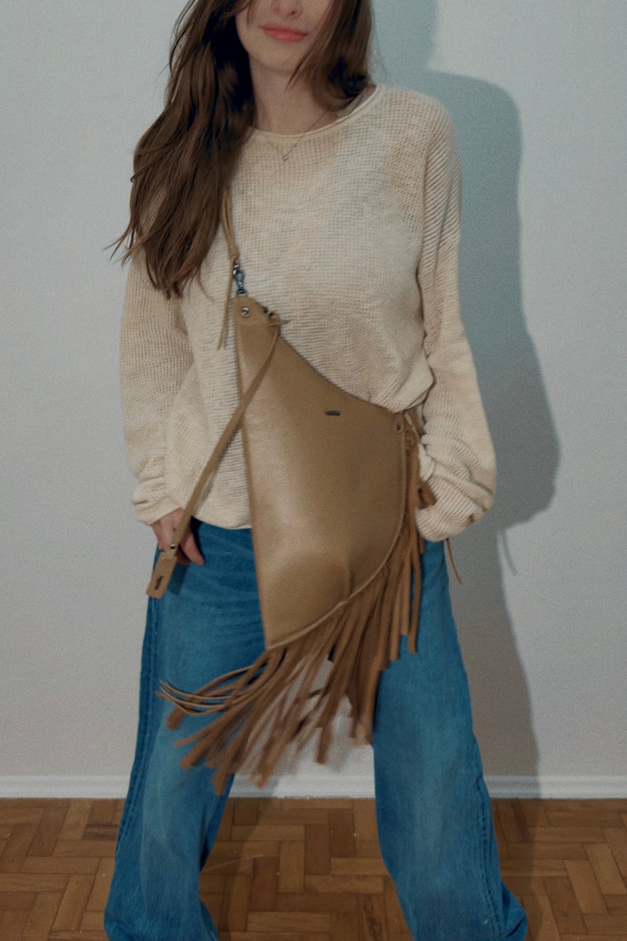 BOLSA CONCHA BOHO - oliva