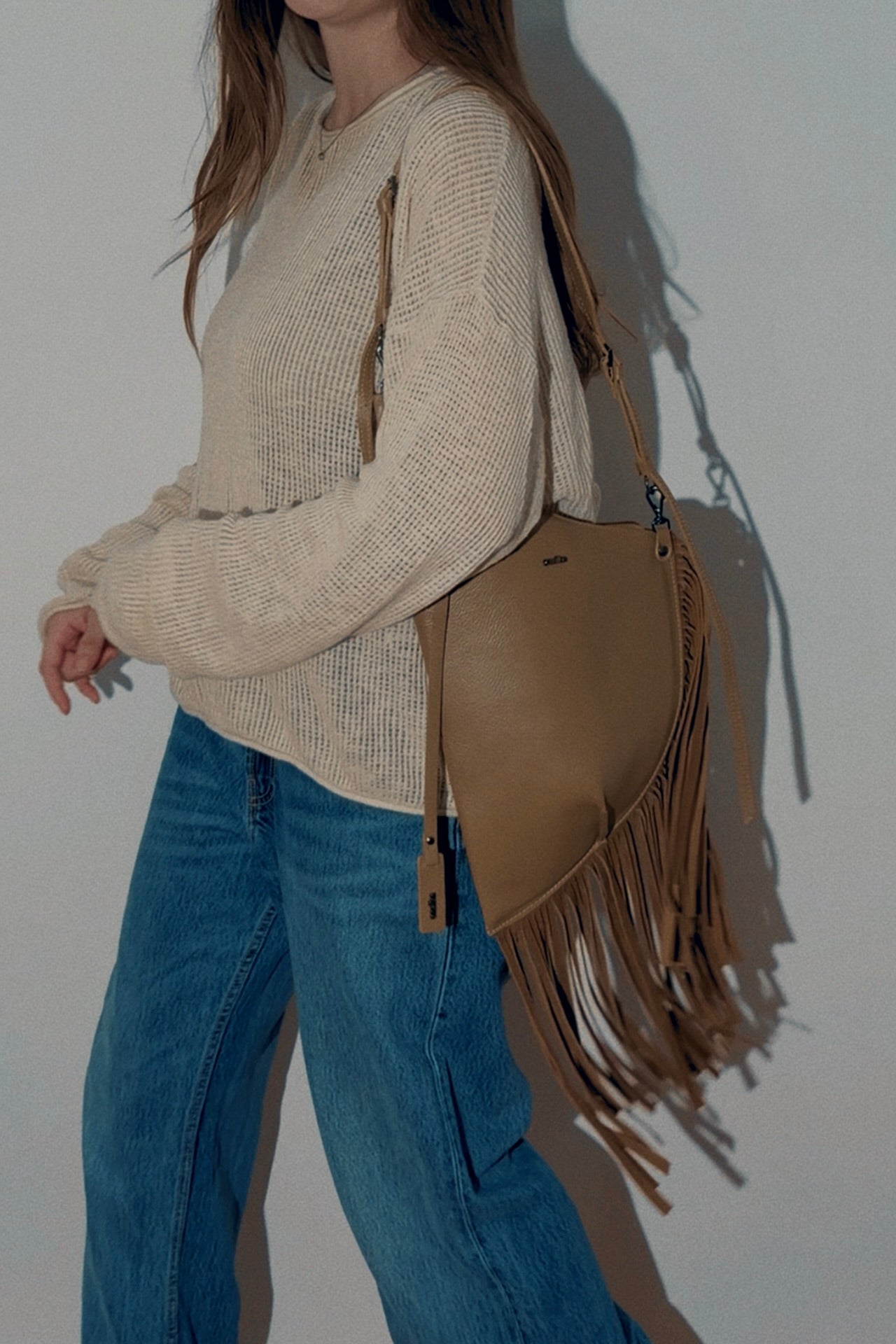 BOLSA CONCHA BOHO - oliva