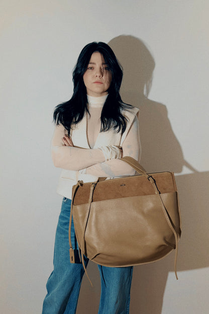 BOLSA CONCHA EXCEL - oliva