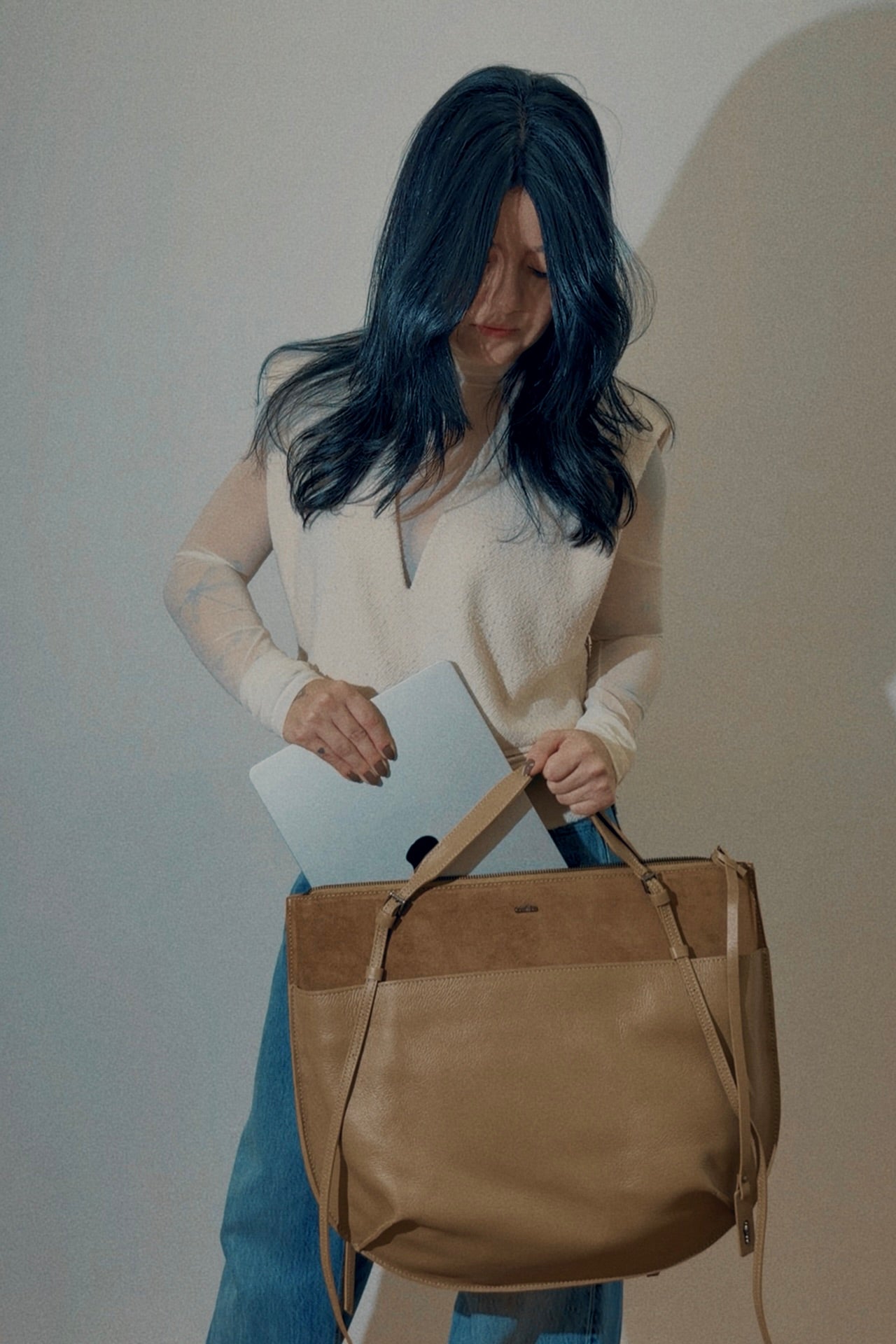 BOLSA CONCHA EXCEL - oliva