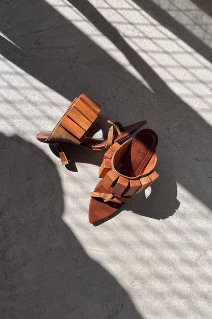 MULE CAMADAS - camurça ocre