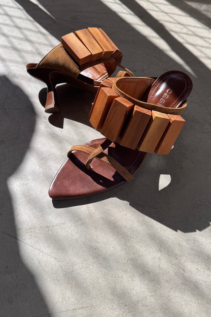 MULE CAMADAS - camurça ocre