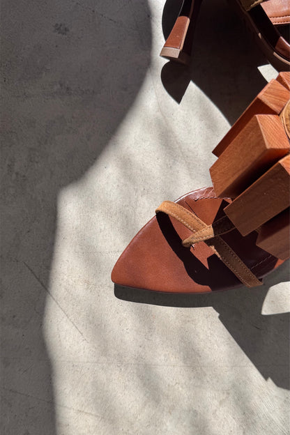 MULE CAMADAS - camurça ocre