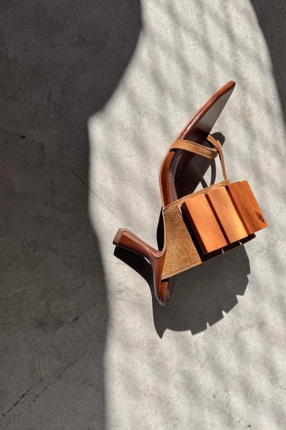 MULE CAMADAS - camurça ocre