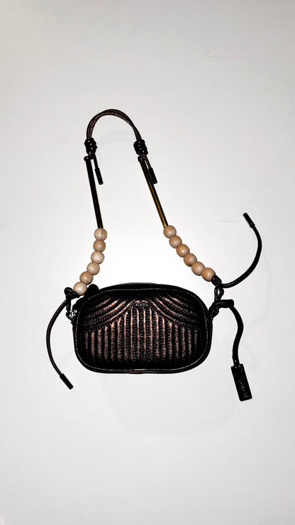 BOLSA ALEGRA - marrom metalizado