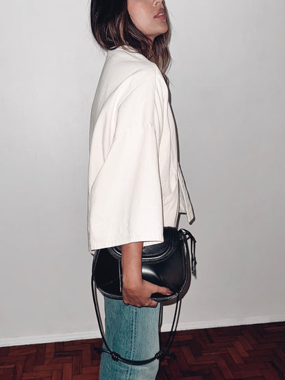 BOLSA CONCHA CAMADAS - carvão