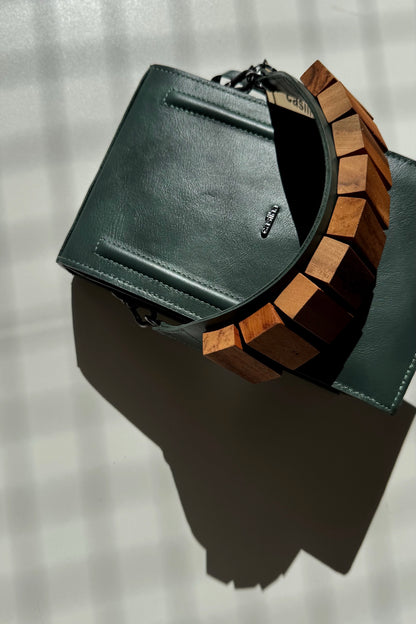 BOLSA CAIXA CAMADAS - verde forest