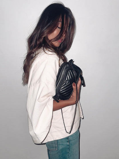 BOLSA DUO POCKET MINI - carvão