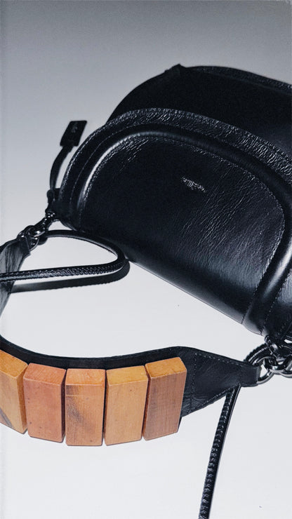 BOLSA CONCHA CAMADAS - carvão