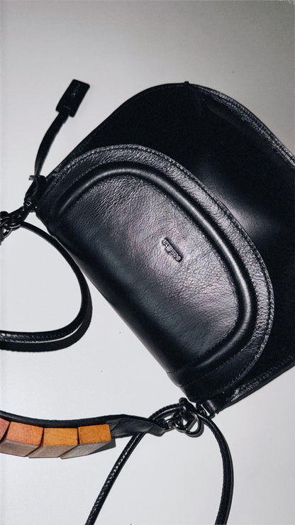 BOLSA CONCHA CAMADAS - carvão