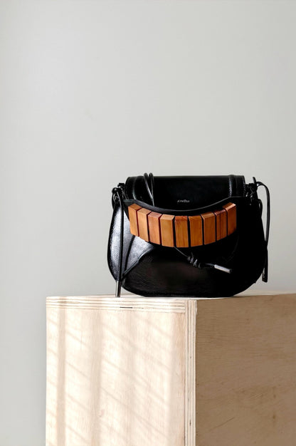 BOLSA CONCHA CAMADAS - carvão