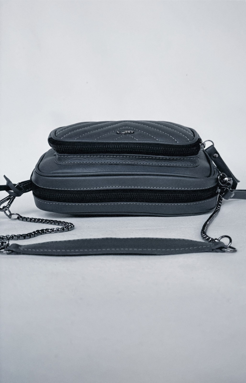 Bolsa duo pocket mini - granito