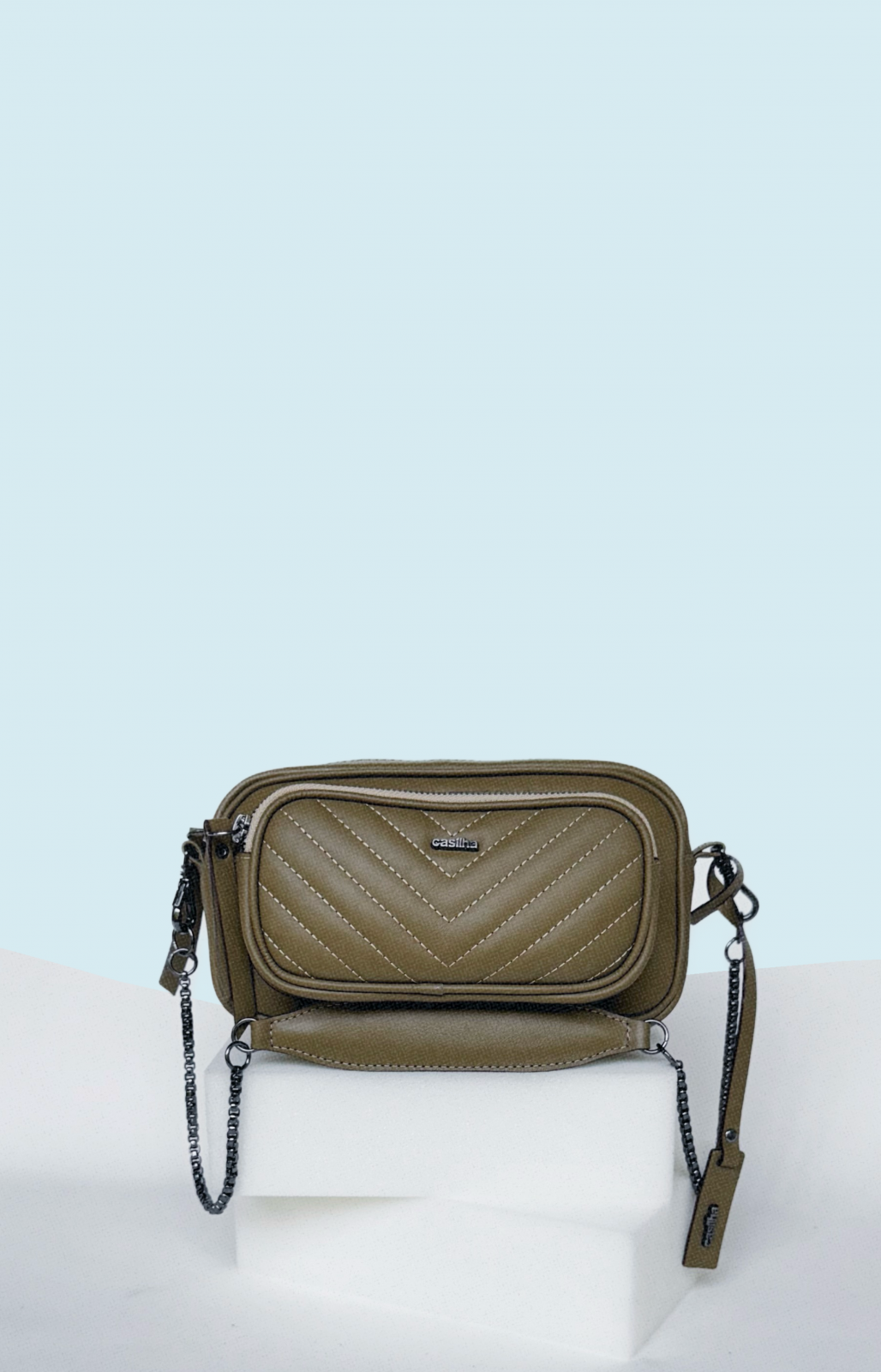 Bolsa duo pocket mini - verde farmer